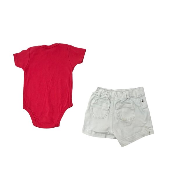Baby Girl's Outfits, 1 Skirt, 2 Shorts, 1 Leggings, 4 Body Suits - Size 6-9 Mo - Picture 5 of 13